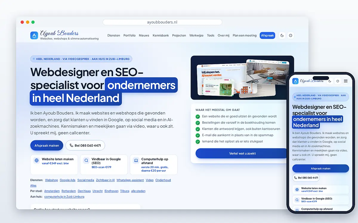 Schermafbeelding van Ayoub Bouders