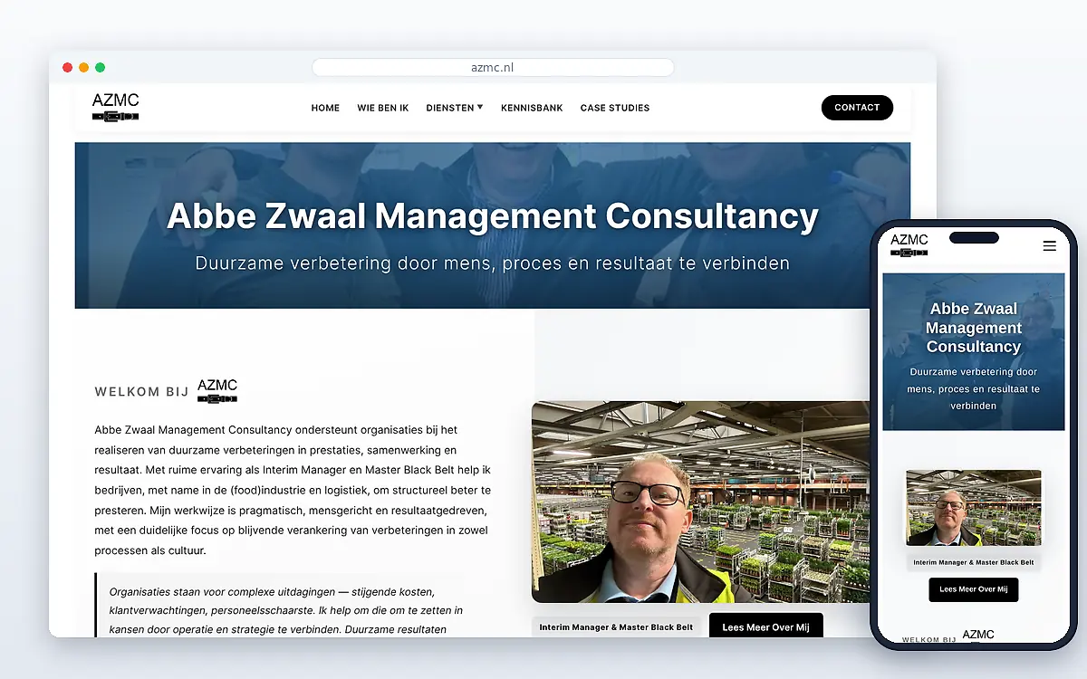 Schermafbeelding van Abbe Zwaal Management Consultancy