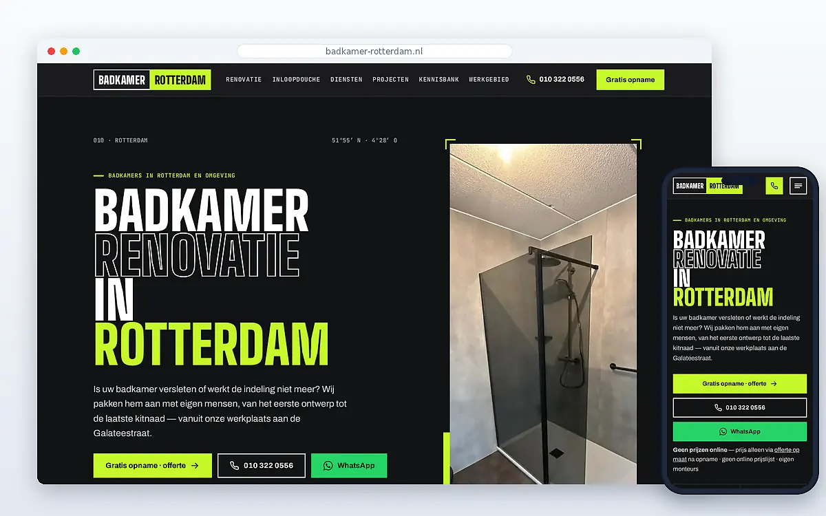 Schermafbeelding van Badkamer Rotterdam