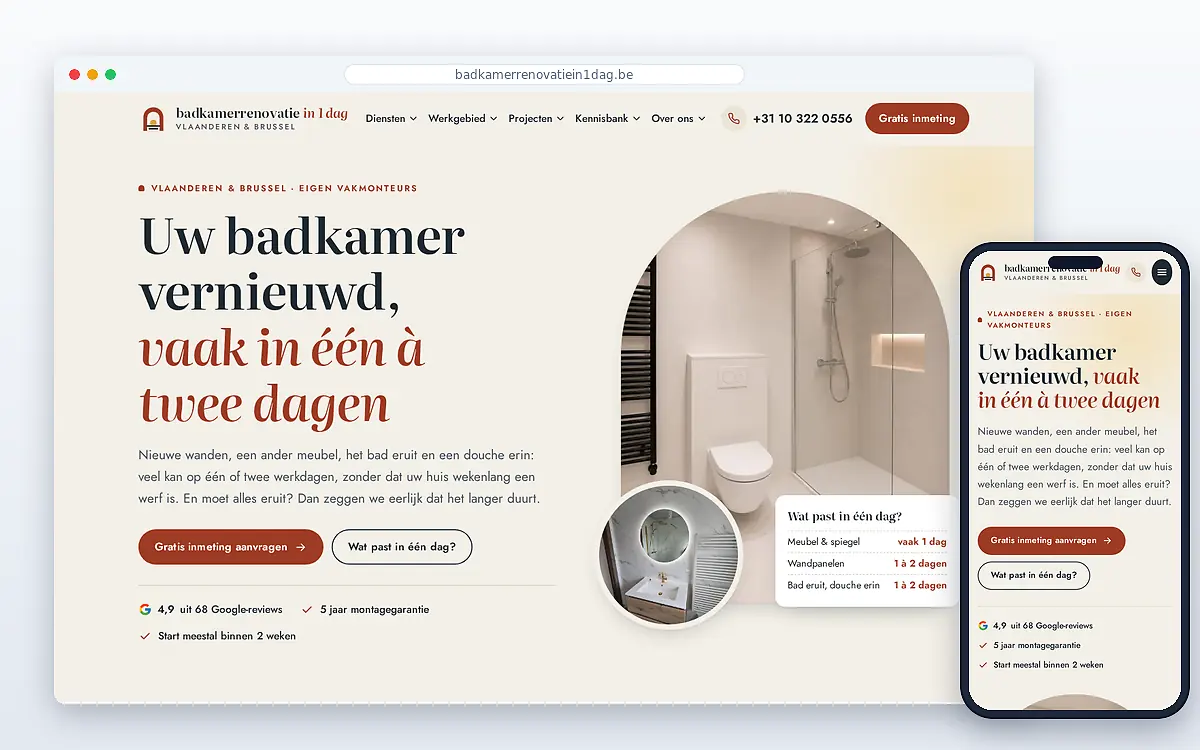 Schermafbeelding van Badkamerrenovatie in 1 dag