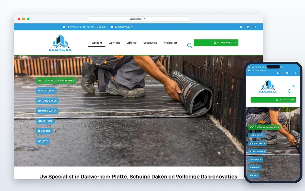Schermafbeelding van D.A.M. Dak