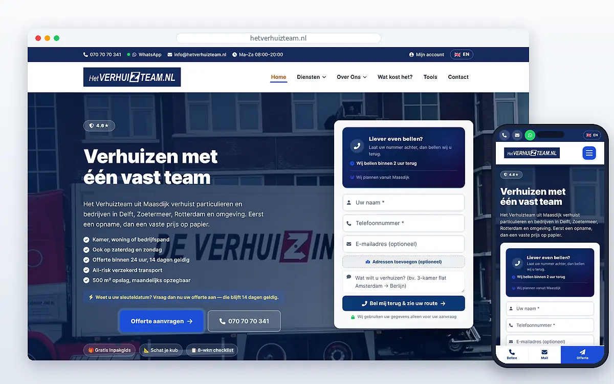 Schermafbeelding van Het Verhuizteam