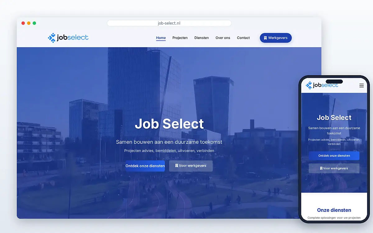 Schermafbeelding van Job Select