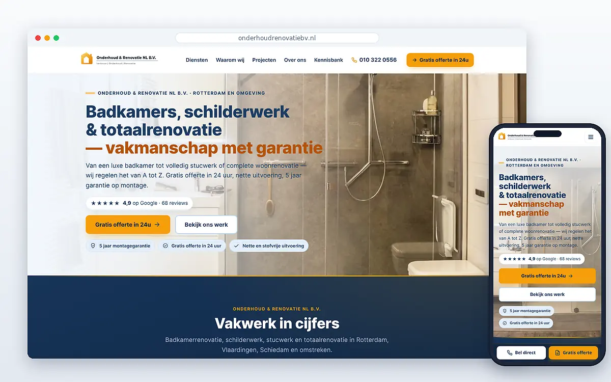 Schermafbeelding van Onderhoud & Renovatie NL