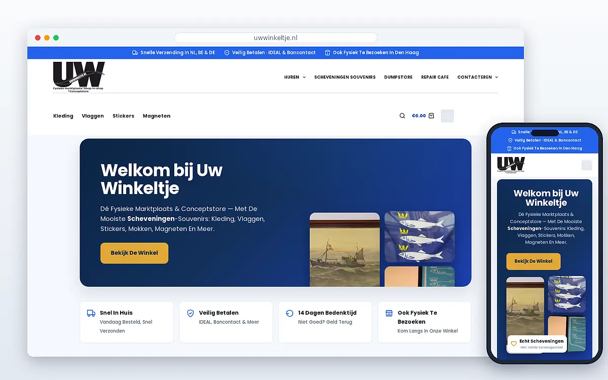 Schermafbeelding van Uw Winkeltje