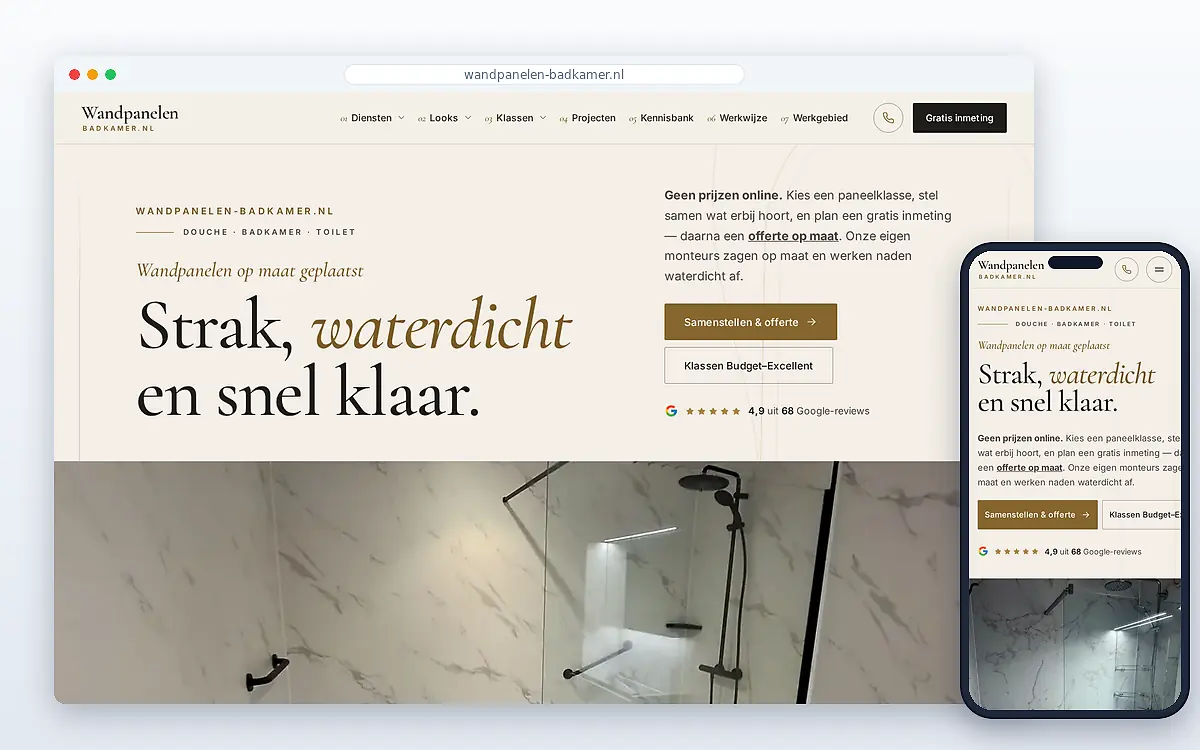 Schermafbeelding van Wandpanelen-badkamer.nl