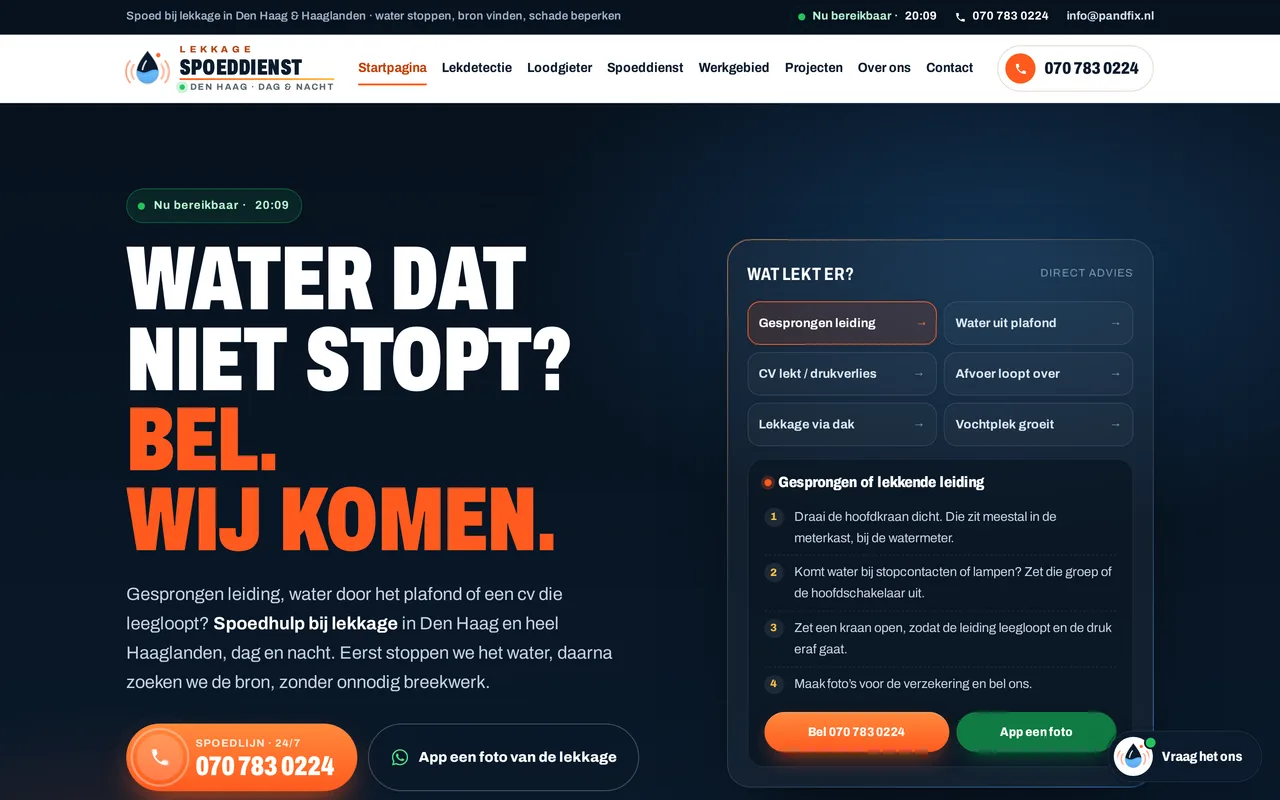 Lekkage Spoeddienst