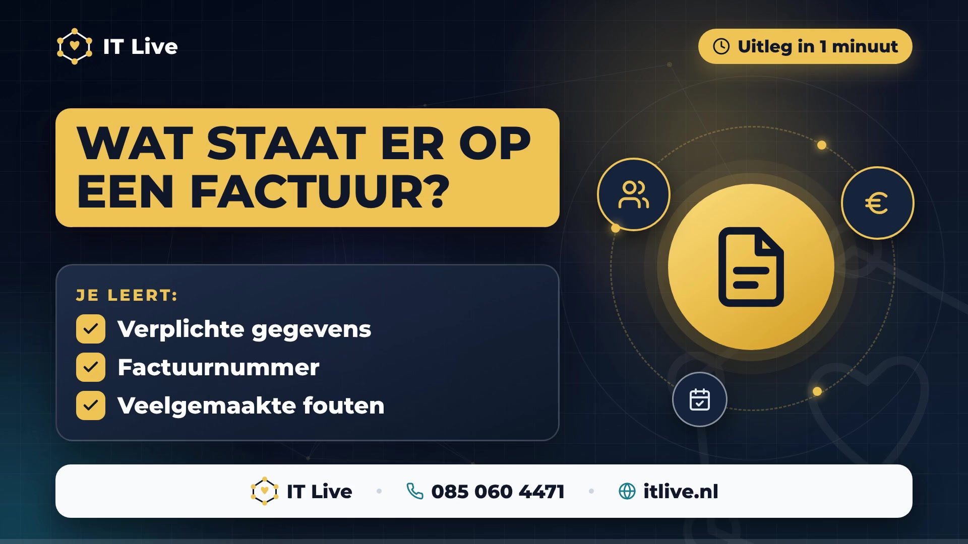 Wat moet er op een factuur staan?