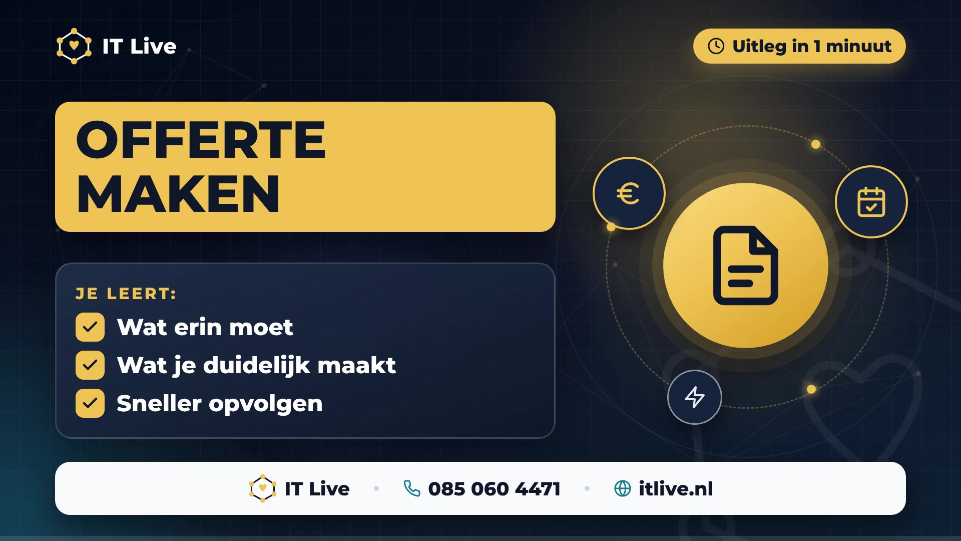 Een offerte maken die werkt